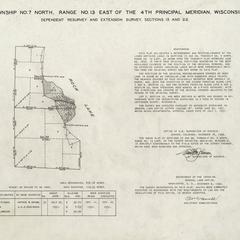 [Public Land Survey System map: Wisconsin Township 07 North, Range 13 East]