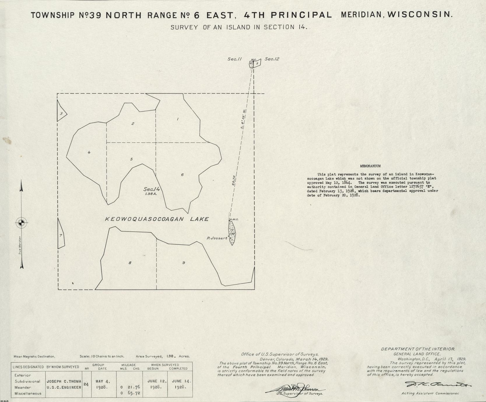 [Public Land Survey System map: Wisconsin Township 39 North, Range 06 East]