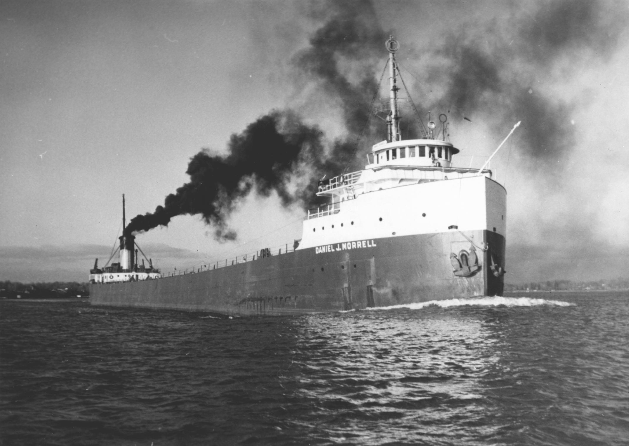 Starboard Bow View Of The Daniel J Morrell With Following Wind Uwdc Uw Madison Libraries