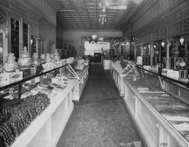 Bostwick's Confectionery, Waukesha, display cases
