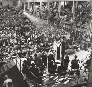 Hubert Humphrey rally at the Stock Pavilion