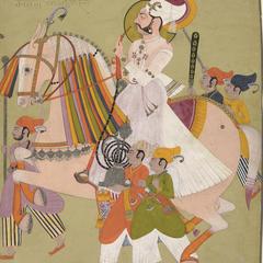 Equestrian Portrait of Rao Raja Buddh Singh of Bundi