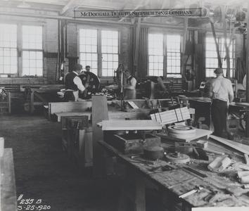 Pattern-making shop at McDougall Duluth