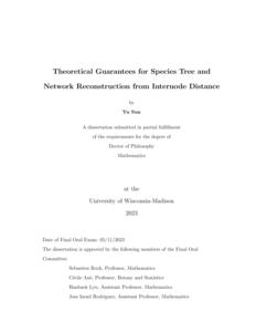 Theoretical Guarantees for Species Tree and Network Reconstruction from Internode Distance
