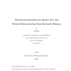 Theoretical Guarantees for Species Tree and Network Reconstruction from Internode Distance