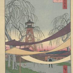 Hatsune Riding Ground at Bakurocho, no. 6 from the series One-hundred Views of Famous Places in Edo