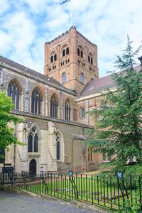 St. Albans Cathedral north transept, tower and presbytery
