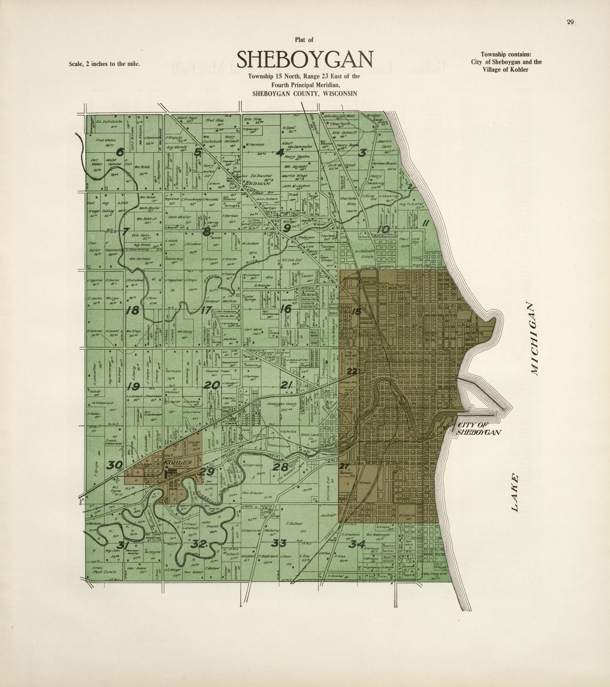 Atlas of Sheboygan County, Wisconsin Full view UWDC UWMadison