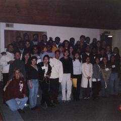 Group picture at 2000 Student of Color Leadership Retreat