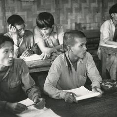 Students attend a summer school program in Houa Khong Province