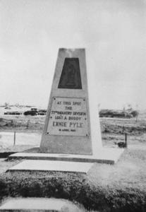 Balsam Sailors at Ernie Pyle Monument on Ie Shima (Iejima) Island