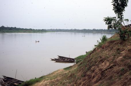 Canoes on Niger River