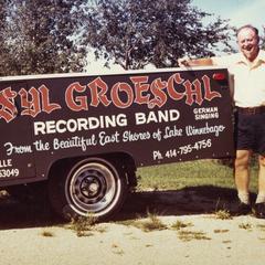 Syl Groeschl with his band's trailer