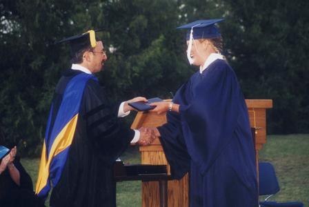 UW Barron County graduation ceremony 1998