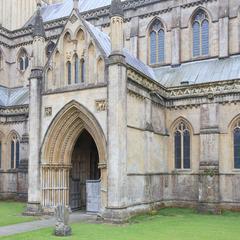 Wells Cathedral exterior north porch