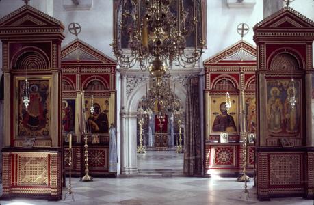 Narthex of the new catholicon at Xenophontos