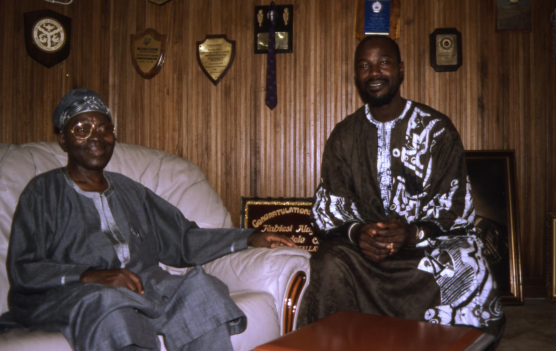 Oba Oladele Olashore and Harrison