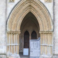 Wells Cathedral exterior north porch