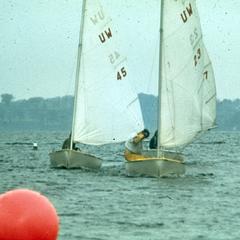 Hoofers sailing on Lake Mendota