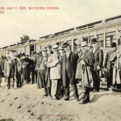 Train passengers of the T. M. E. R. and L (The Milwaukee Electric Railway and Light Company)
