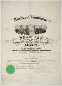 Levi Boothe M.A. diploma