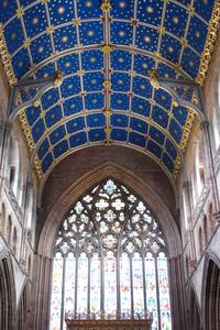 Carlisle Cathedral interior choir vaulting