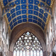 Carlisle Cathedral interior choir vaulting
