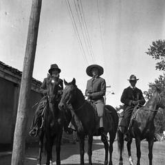 Estella, Marie Leopold, and Aldo on horseback