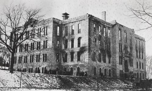 Old Science Hall after fire