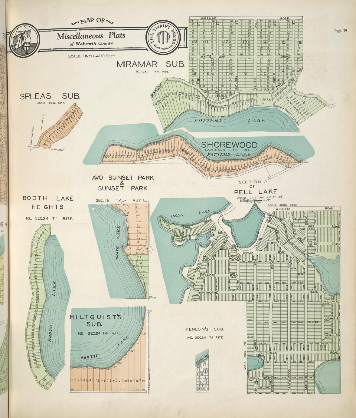 Atlas and plat book of Walworth County Wisconsin 1930 compiled from