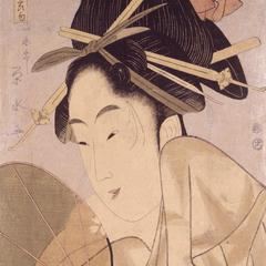 The Courtesan Somenosuke of the Matsuba Establishment, from the series Beautiful Women for the Five Seasonal Festivals