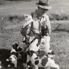 Martin Hogan and pups