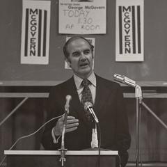 George McGovern, Presidential candidate, Janesville, 1972