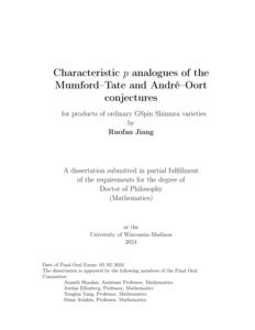 Characteristic $p$ analogues of the Mumford--Tate and André--Oort conjectures for products of ordinary GSpin Shimura varieties