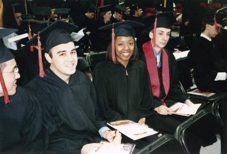 Students at 2005 graduation