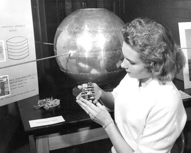 Judith Hales with UW earth satellite