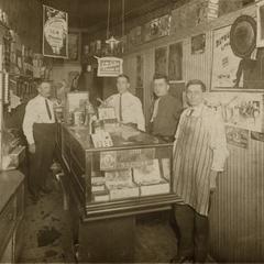 Wiecher's Pipes and Tobacco Shop, Waukesha, interior with signs