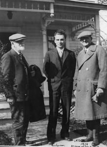Babcock, Rushanson, L.R. Jones, at home of Frank Jones