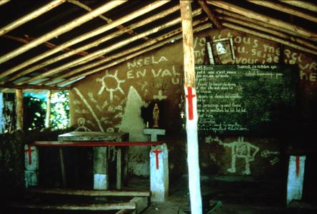 Interior of Village Church in Nzela