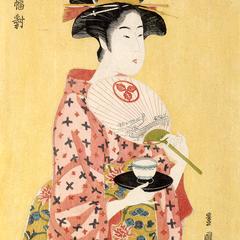 The Waitress Ohisa of the Takashima Establishment, from the series An Elegant Triptych