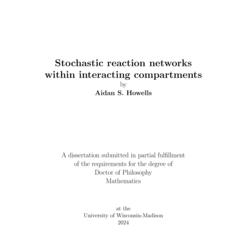 Stochastic reaction networks within interacting compartments