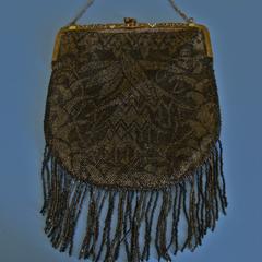 Faceted beaded bag