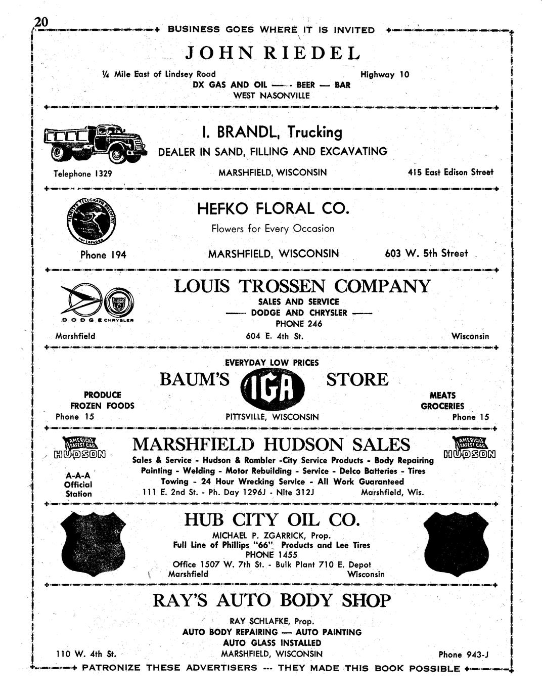 Official county plat book and rural directory of Wood County, Wisconsin. Full view UWDC UW
