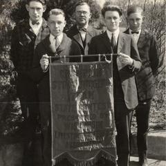 Judging team, Janesville H.S. Live Stock 1925 State Contest