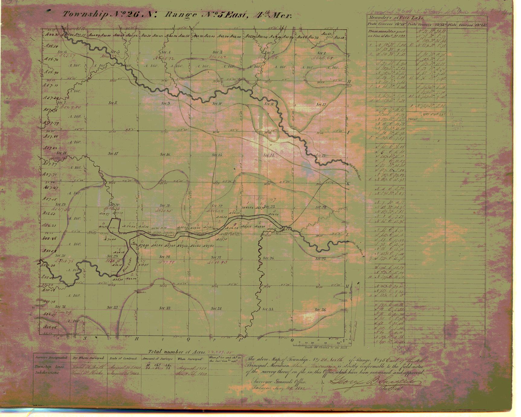 [Public Land Survey System map: Wisconsin Township 26 North, Range 05 East]