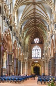 Lincoln Cathedral nave from the east