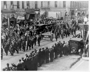 Civil War veterans parade 1924