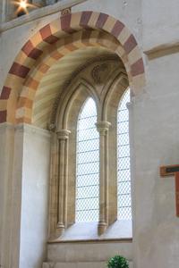 St. Albans Cathedral north transept arcade level window