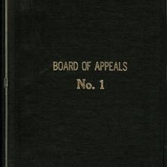[Minutes for] Board of Appeals