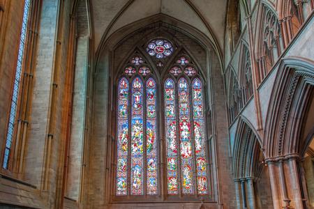 Hereford Cathedral interior northwest transept north window